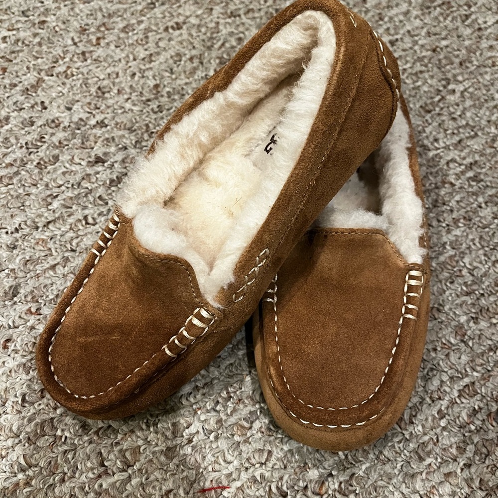 UGG Brown Moccasins with Cream Lining
